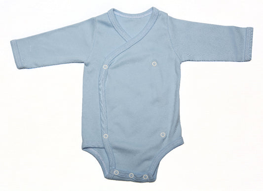 2-Pack Long-Sleeved Crossover Button-Up Onesies Mixed Colours - Little Lumps