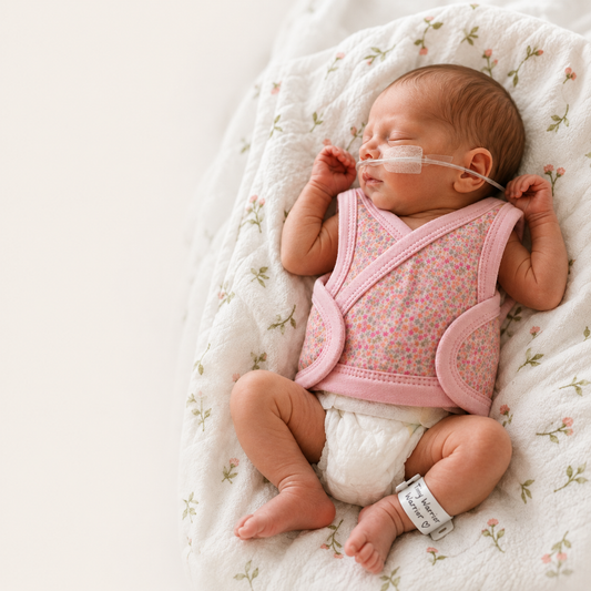 NICU Vest - Strawberries and cream set