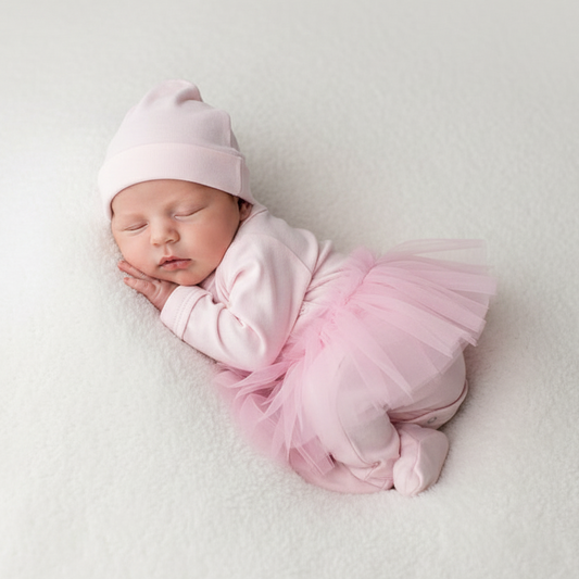 Preemie_Little_Warrior_Princess_gift_set - 10o % cotton in pink