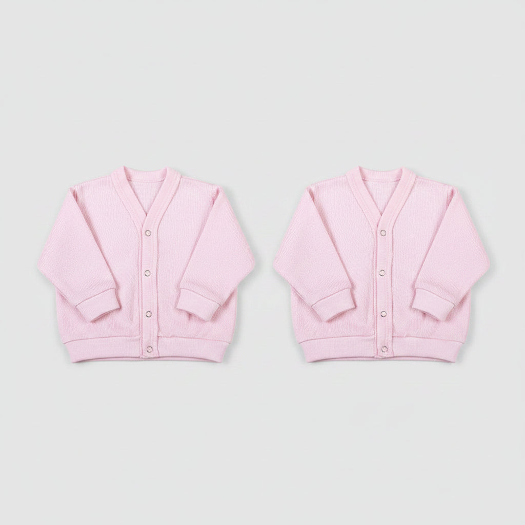 Long Sleeved Baby Cardigans (2 Pack mixed colours) - Little Lumps