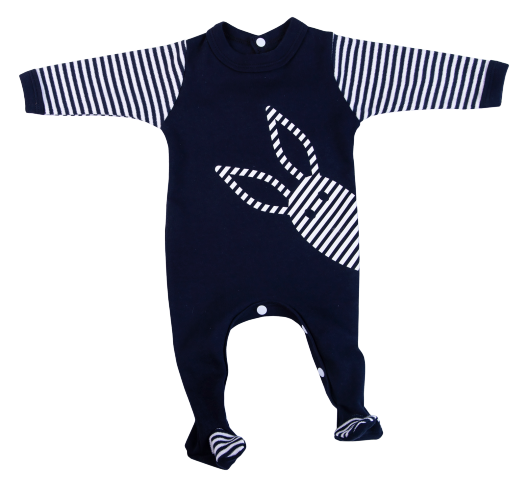 Bunny Print Babygro - Little Lumps