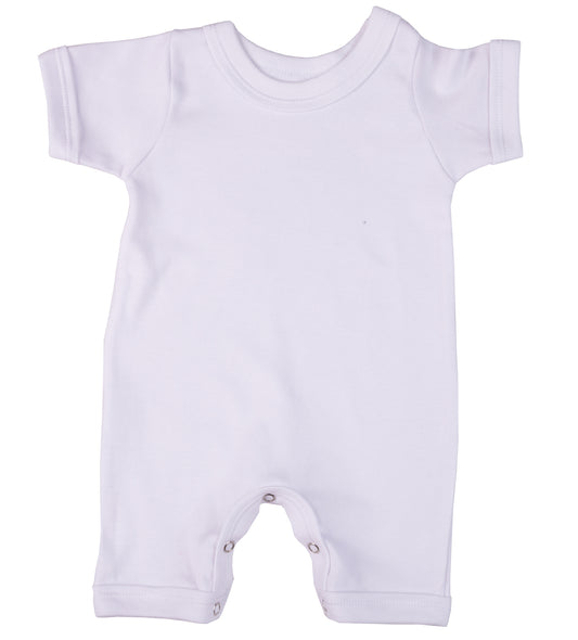 2-Pack Short Sleeved Blank Baby Romper Made From 100% Cotton - Little Lumps