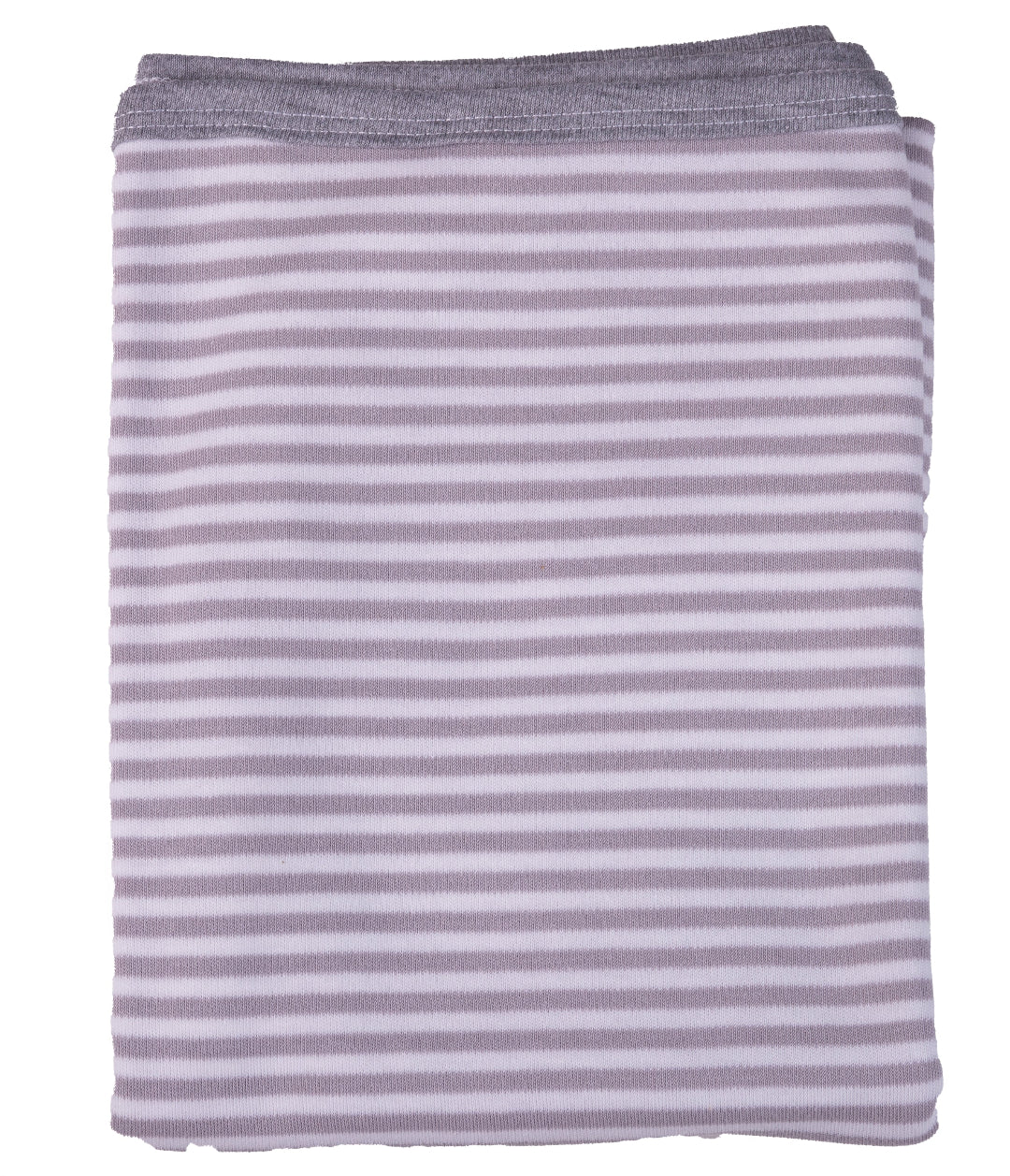 grey and white stripe baby swaddle blanket