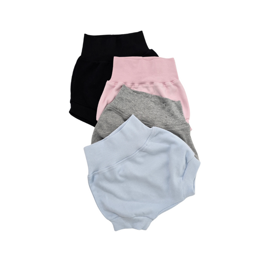 Baby Ribbed waisted Puffy Shorts