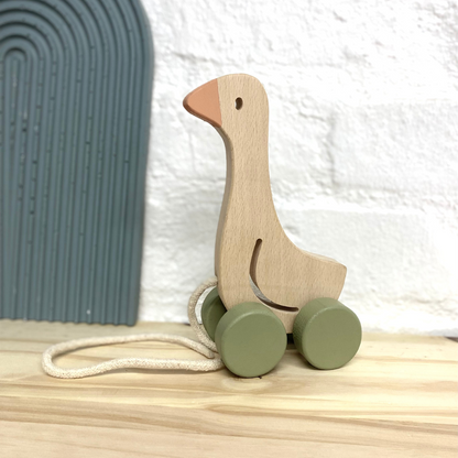 Little Goosie Gander Pull-Along Baby Wooden Toy