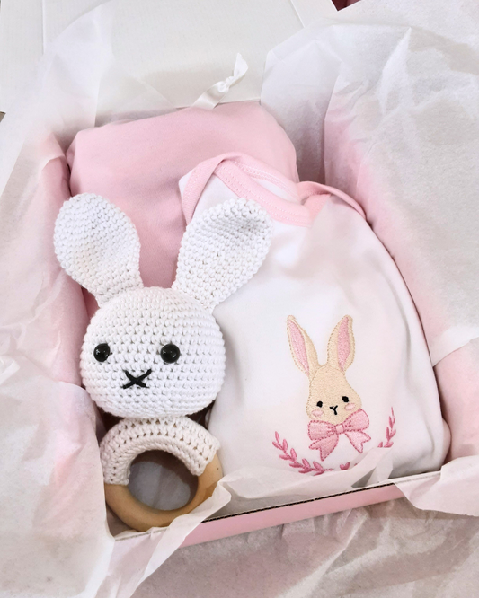 Personalised Deluxe Baby Bunny Gift Set