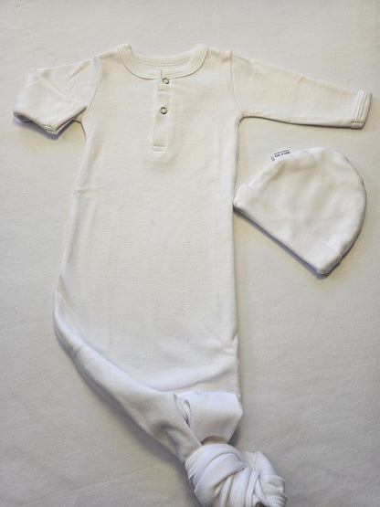 Personalised Knotted Sleep Onesie and Beanie Set