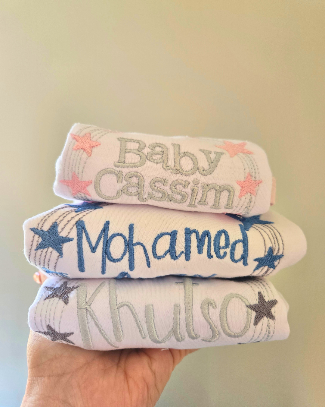 Personalised Embroidered Babygro - Little Lumps
