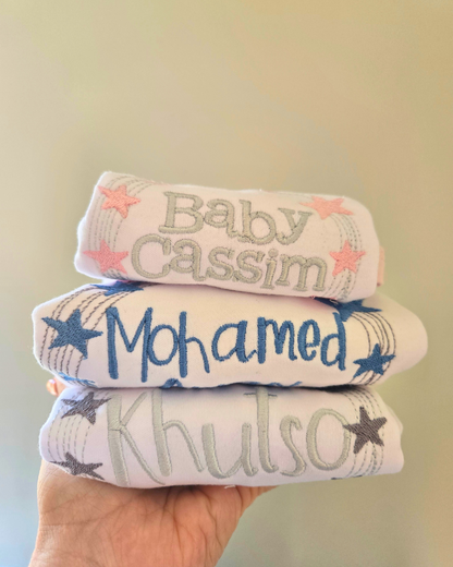 Personalised Embroidered Babygro - Little Lumps