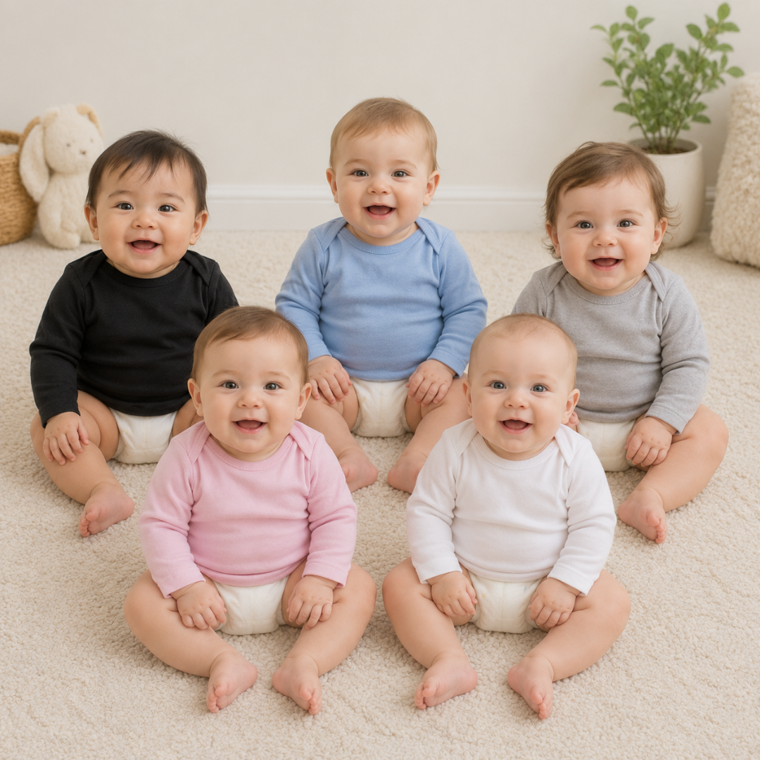 Babies in envelope T-shirts
