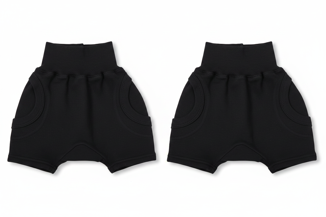 Blank Baby Harem Shorts (2-Pack mixed colours) - Little Lumps