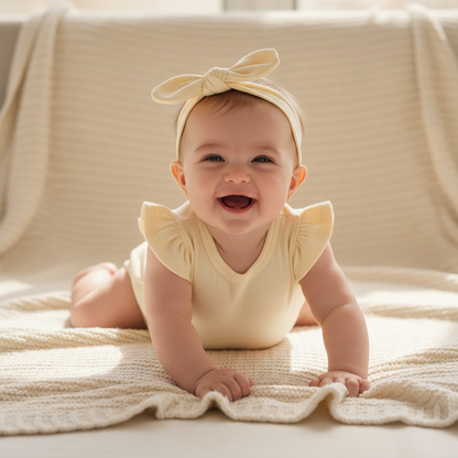 Embroidered Sleeveless Frill Onesie Set