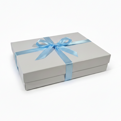 Gift box with pink ribbon