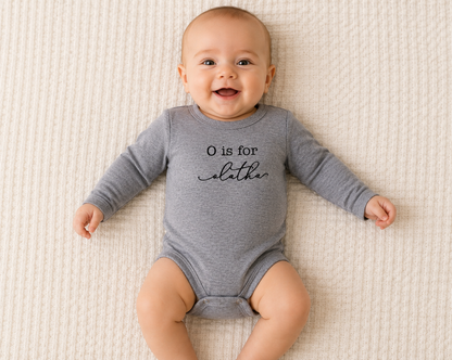 Personalised baby printed onesie