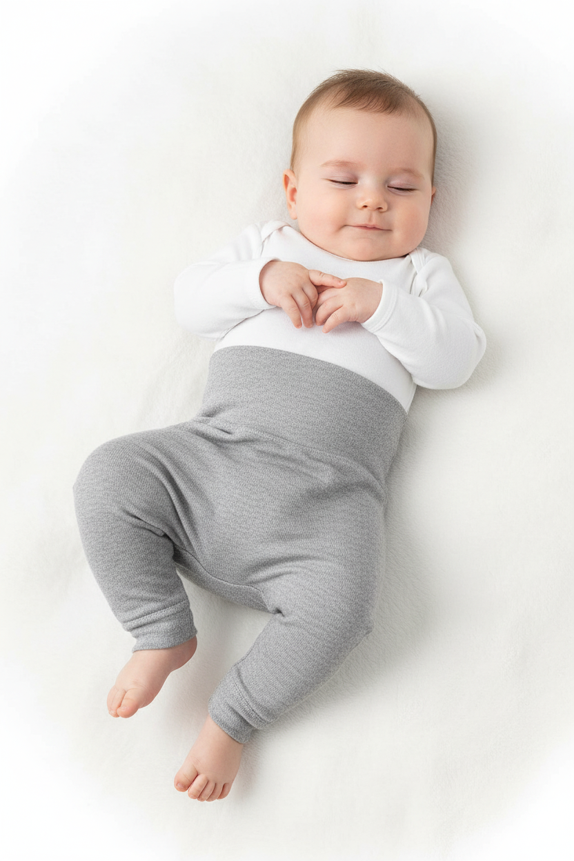 Effortlessly Cozy — Cotton Footless Leggings for Little Ones
