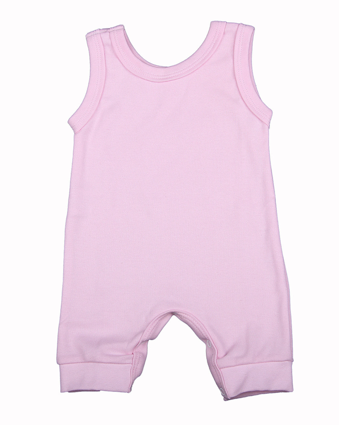 100% 6-Pack Cotton Blank Sleeveless Baby Rompers In Mixed Colours - Little Lumps