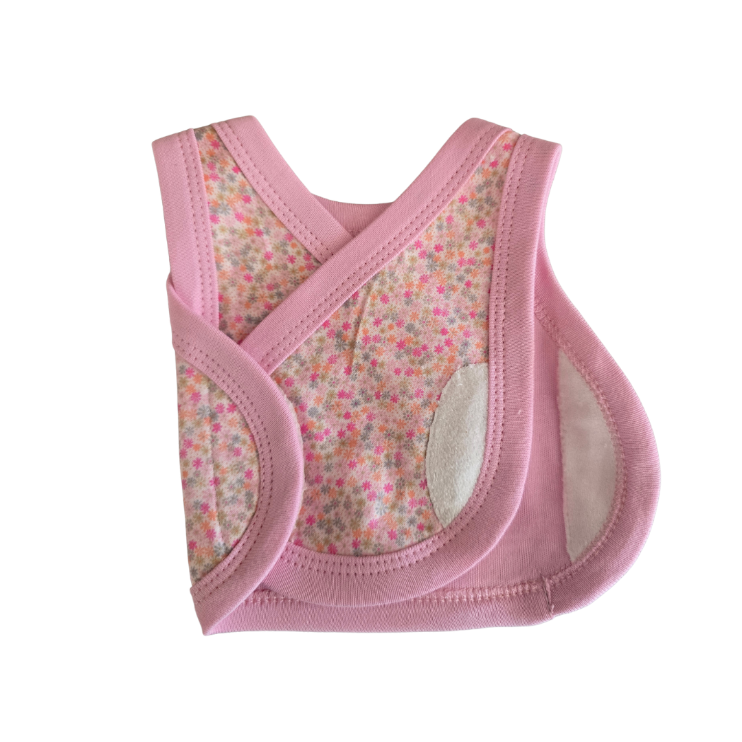 Baby NICU vest open to how there are no poppers2