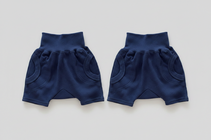 2 pack of Navy harem shorts 