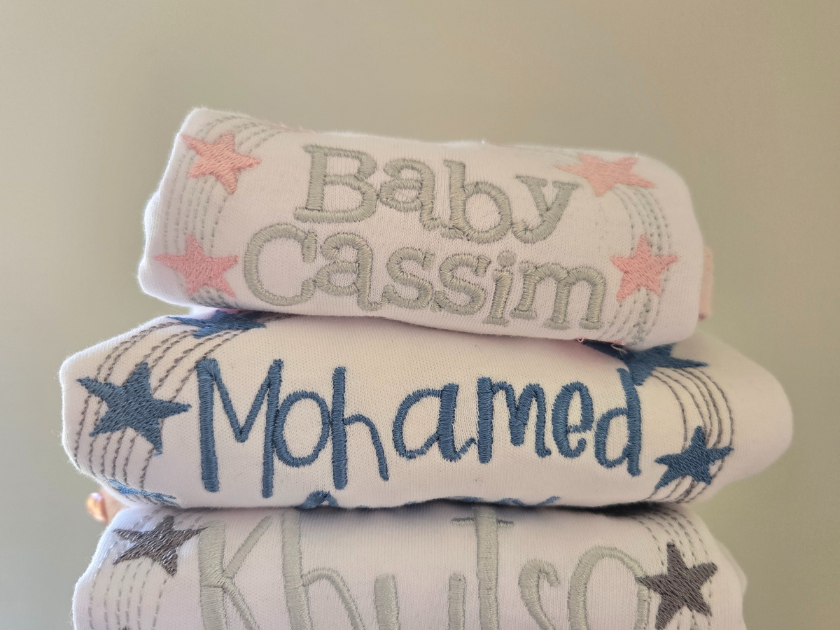 Personalised Fleece Blankets with baby names