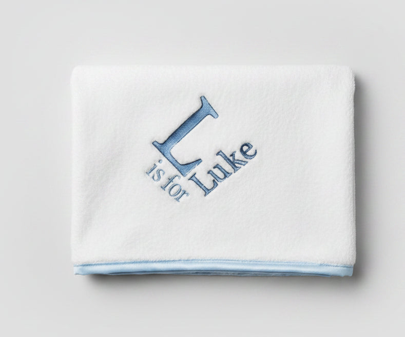 Personalised Monogram Baby blanket