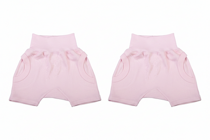 Blank Baby Harem Shorts (2-Pack mixed colours) - Little Lumps
