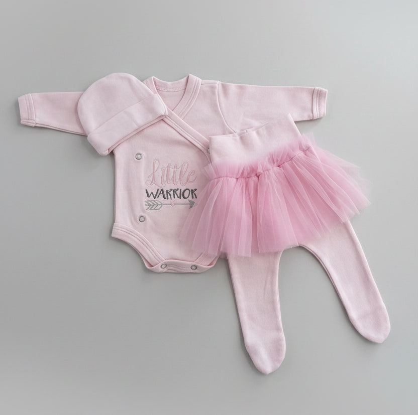Preemie Little Warrior Princess gift set
