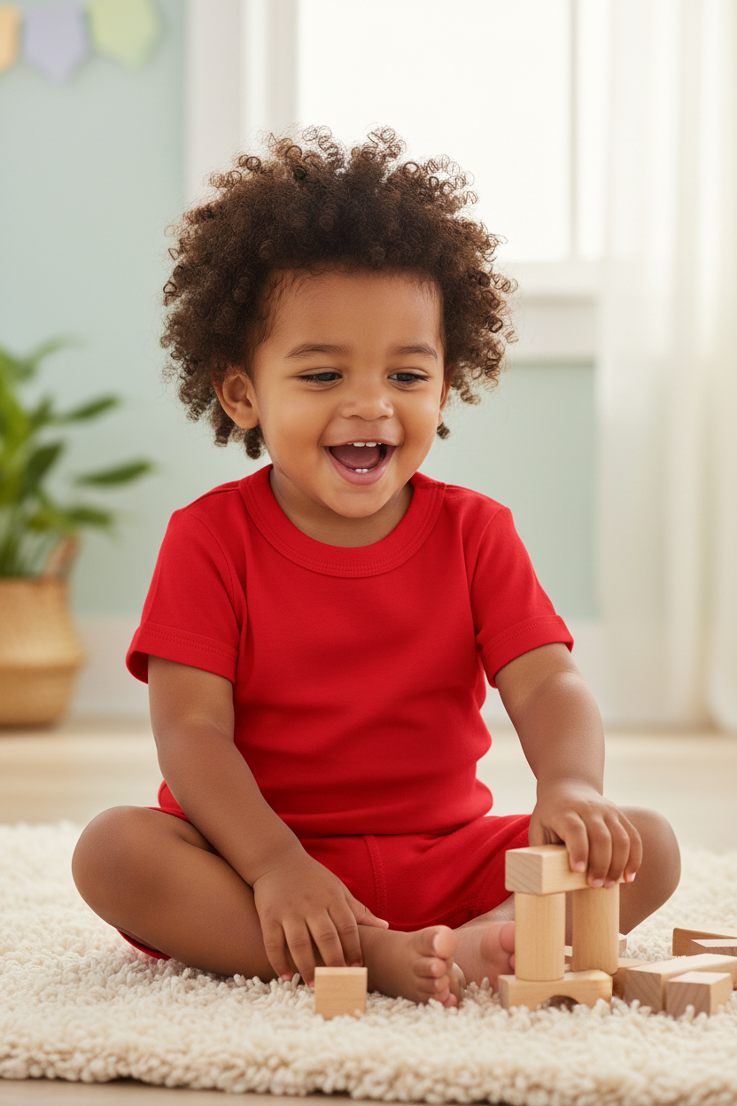 Crew Neck Baby T Shirt Short Sleeve