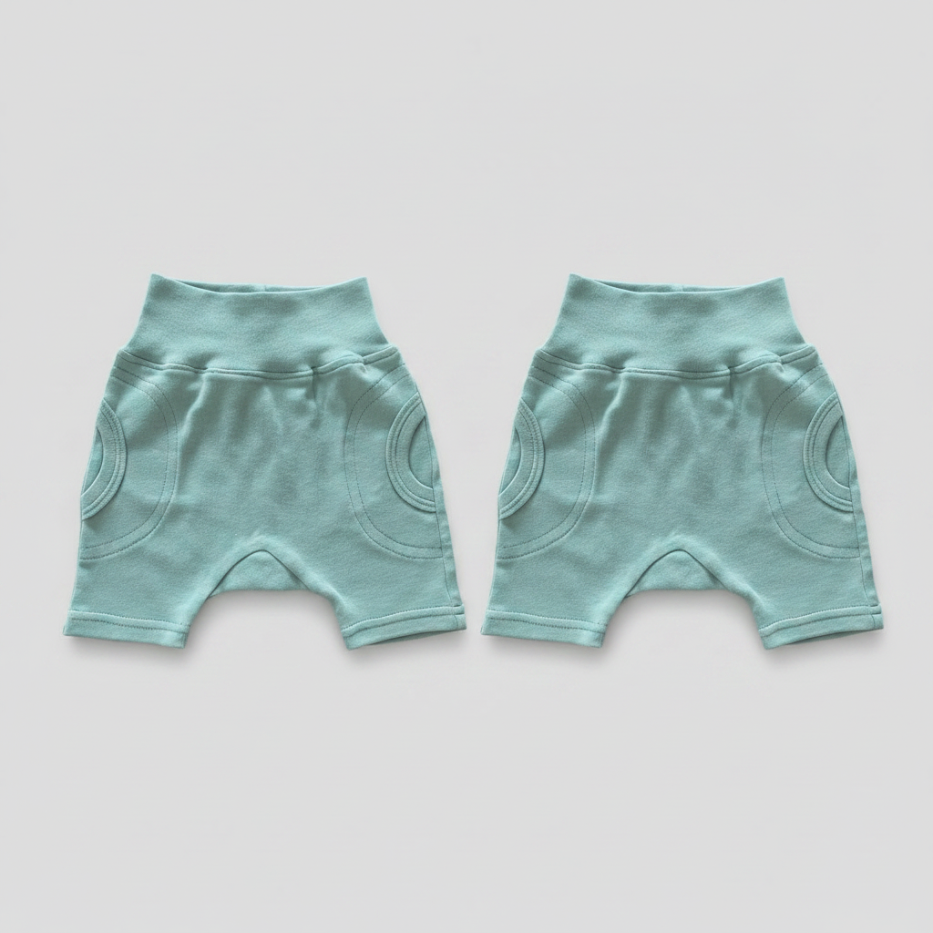 2 pack of Sage Harem shorts
