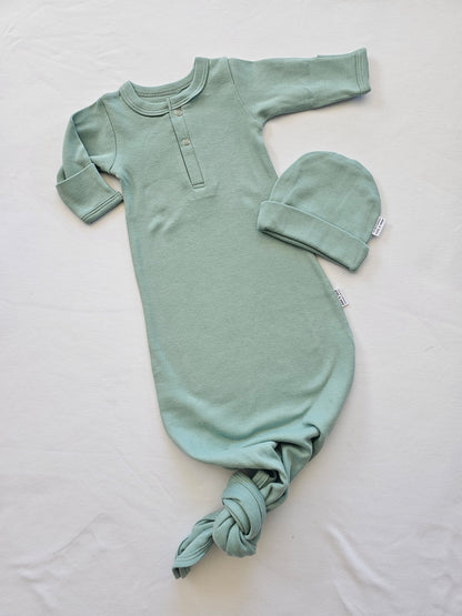 Personalised Knotted Sleep Onesie and Beanie Set