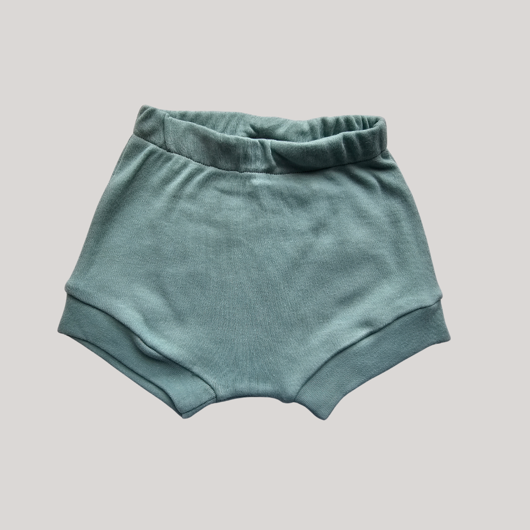 Sage baby puffy pants