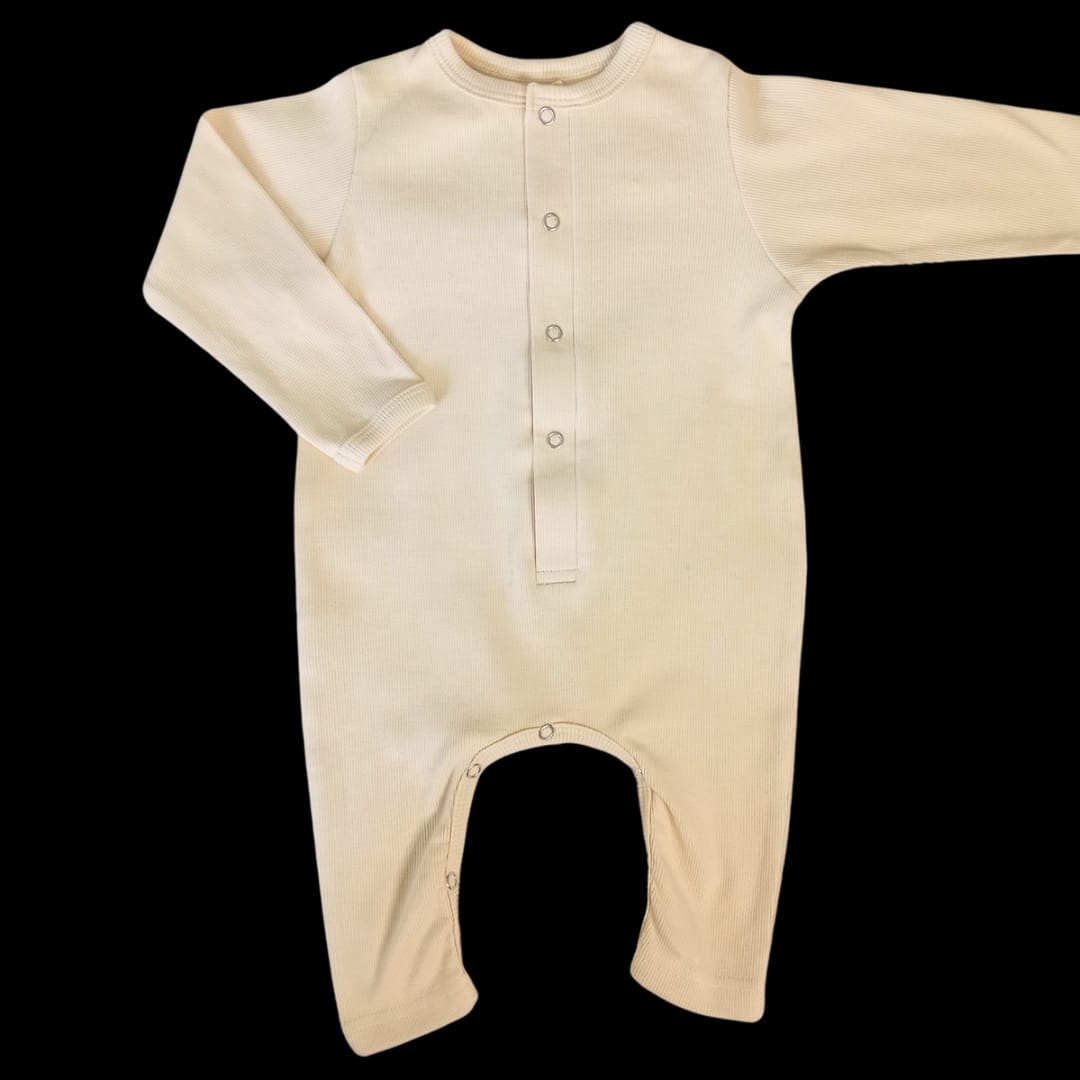 Longsleeved footless tab top Romper for baby
