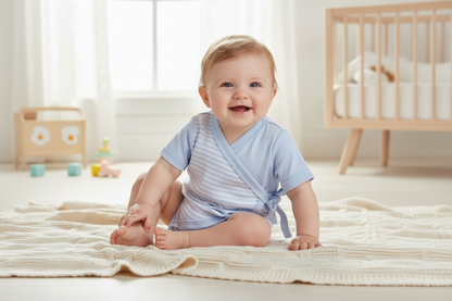 baby in baby short sleeve kimono romper