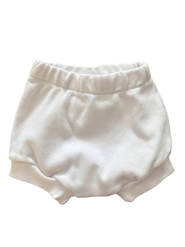 White baby puffy pantsLittle Lumps