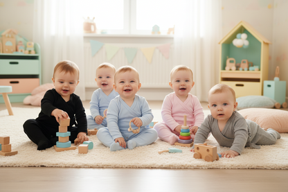 Kimono Babygro in 100% Cotton