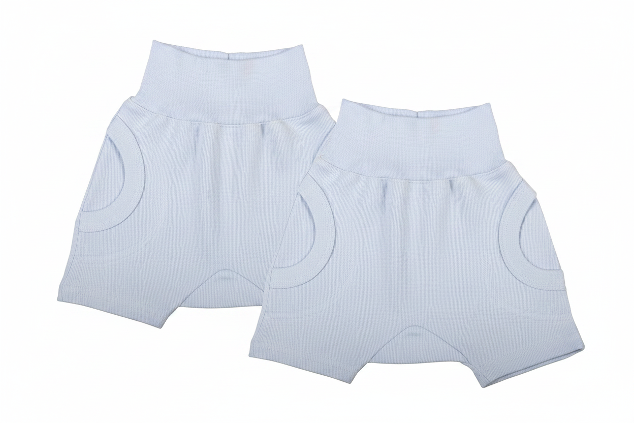 Blank Baby Harem Shorts (2-Pack mixed colours) - Little Lumps