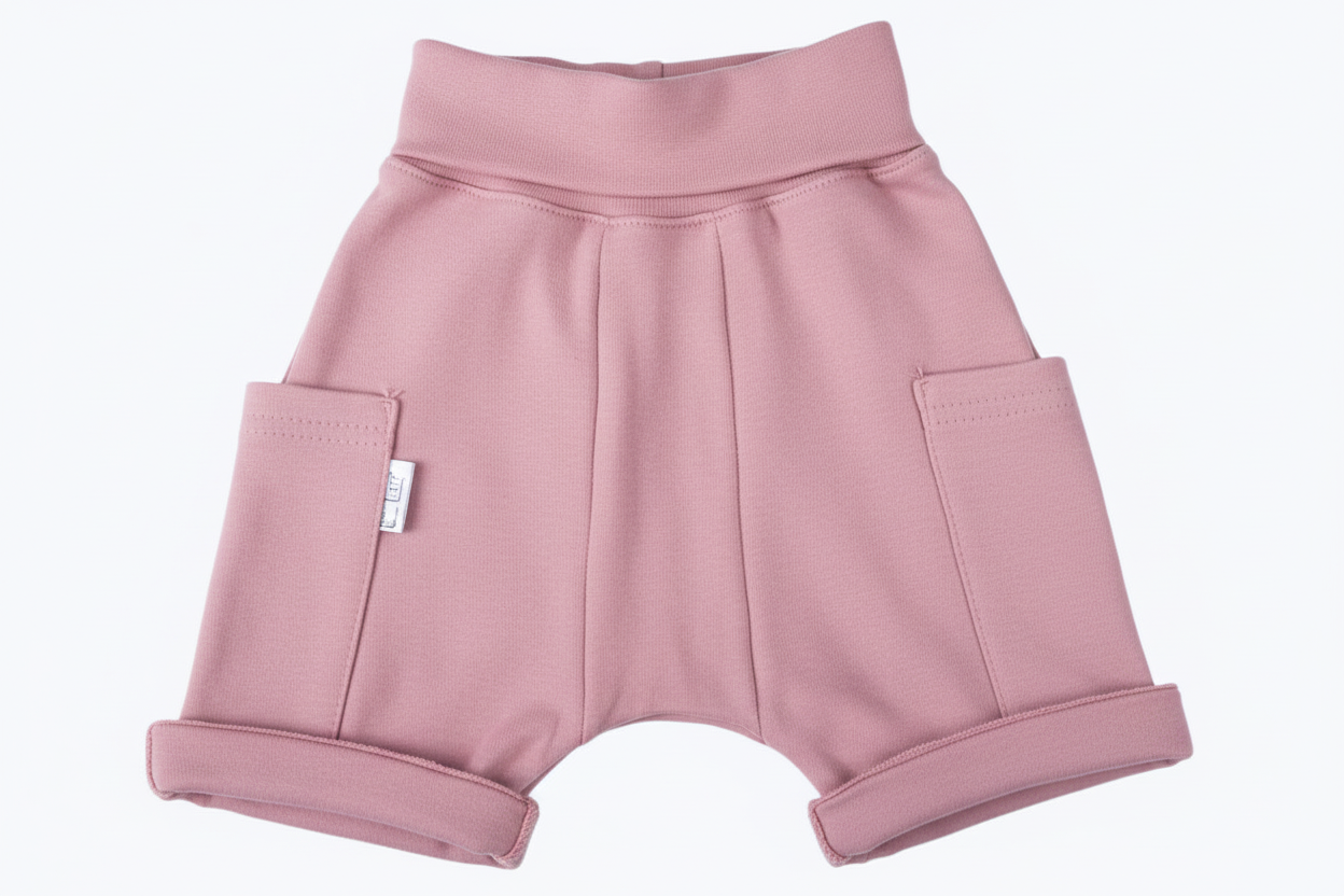 Pink cropped shorts 