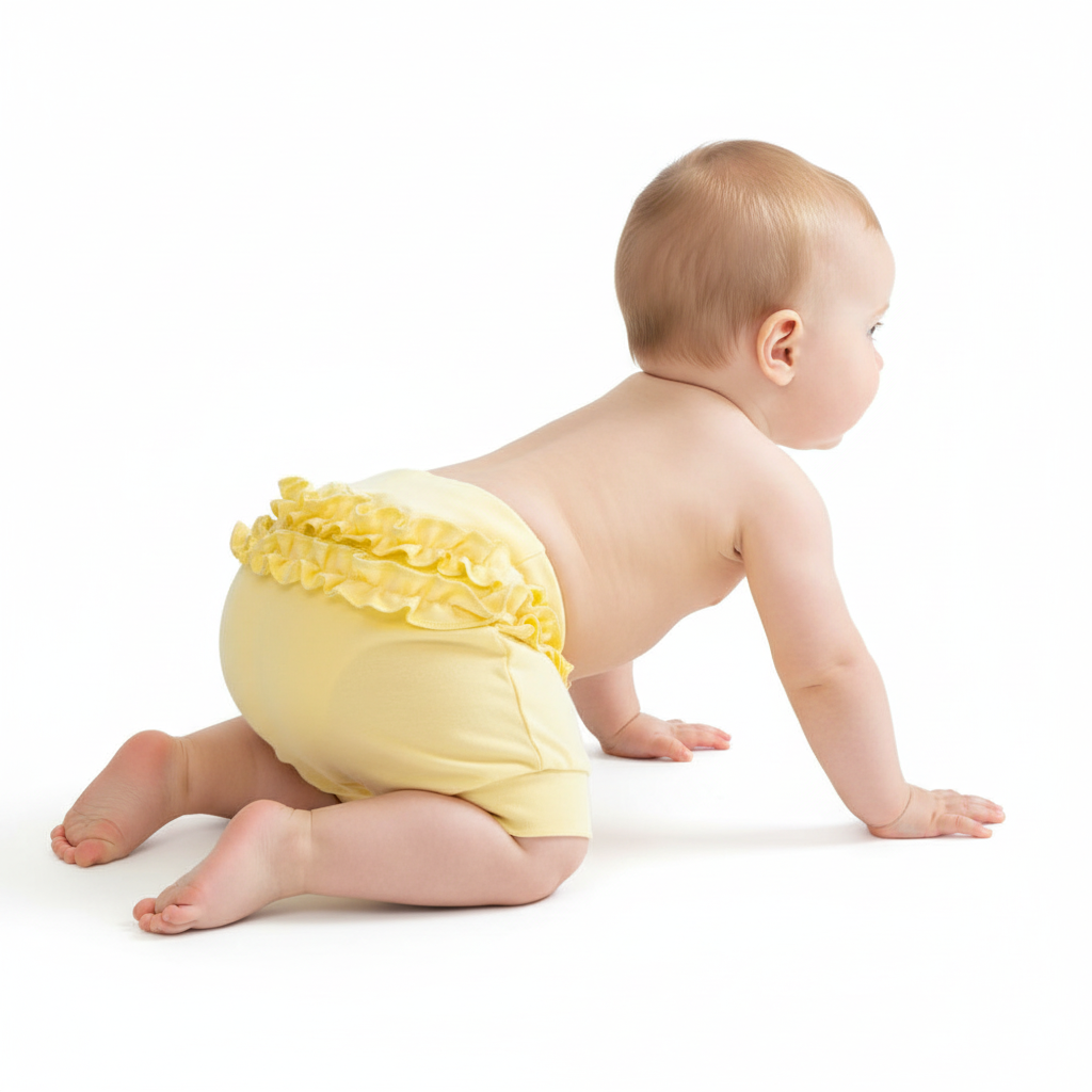 Pretty Frilled Puffy Baby Shorts