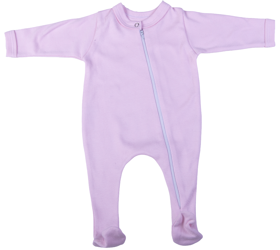 100% Cotton Infant Zippy Babygro- Little Lumps