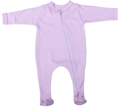 100% Cotton Infant Zippy Babygro- Little Lumps