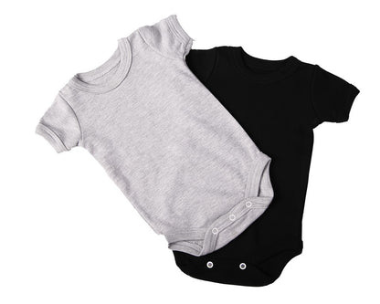 Crew neck baby onesie short sleeve - Little Lumps - 100% cotton - Blanks