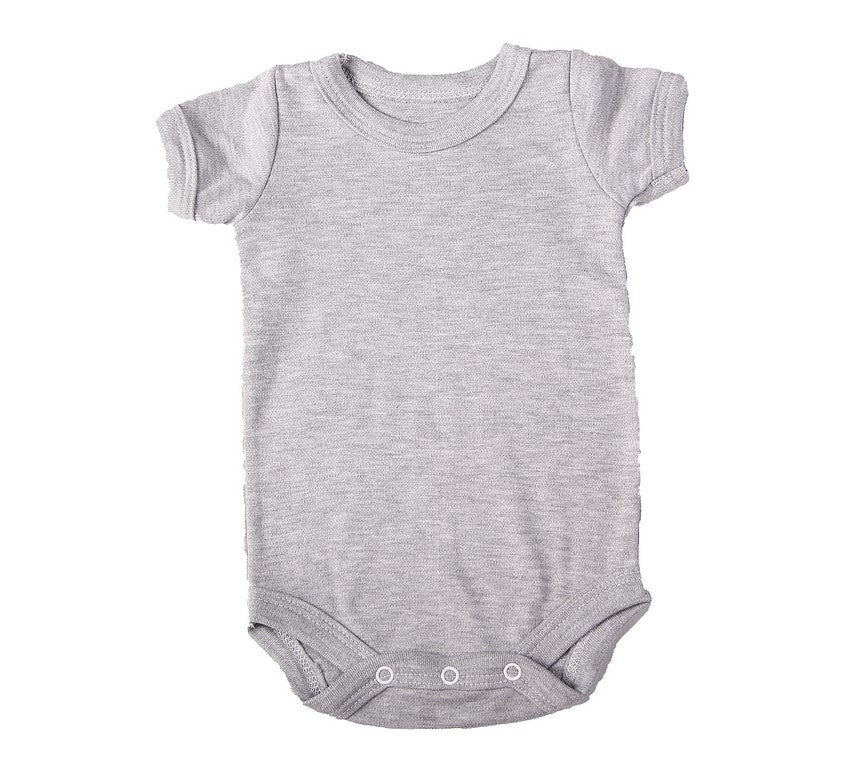 Crew neck baby onesie short sleeve - Little Lumps
