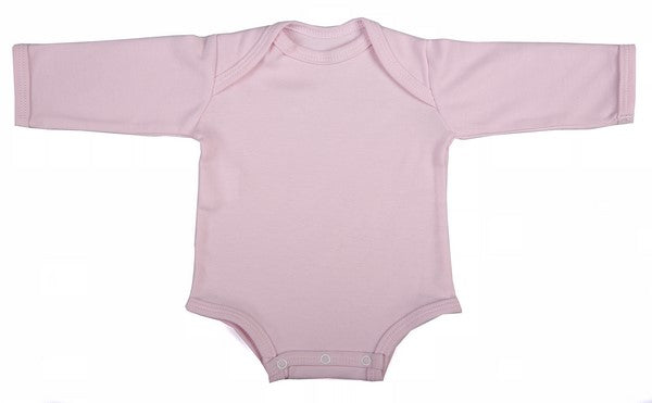 2-Pack Blank Long-Sleeved Baby Onesies With Envelope Neckline - Little Lumps