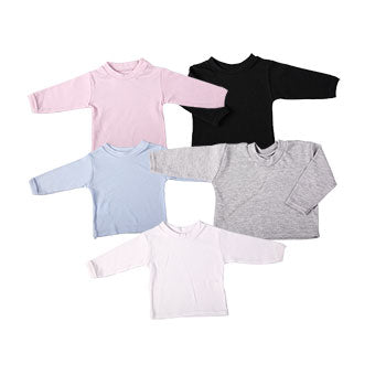 Long-Sleeved Baby Crew Neck T-Shirts - Little Lumps