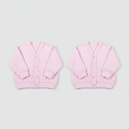 Long Sleeved Baby Cardigans  (2 Pack mixed colours) - Little Lumps