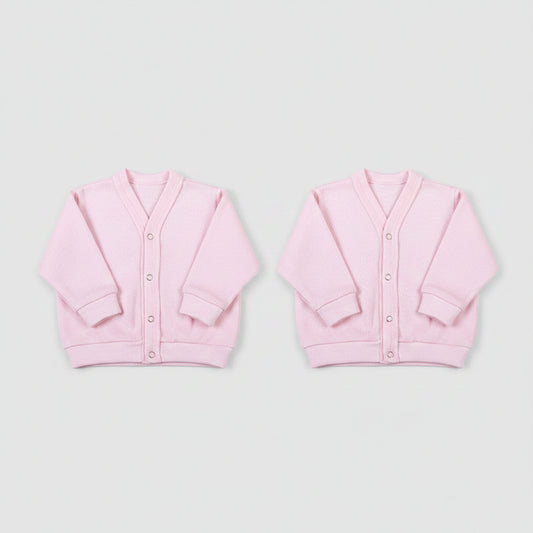 Long Sleeved Baby Cardigans  (2 Pack mixed colours) - Little Lumps