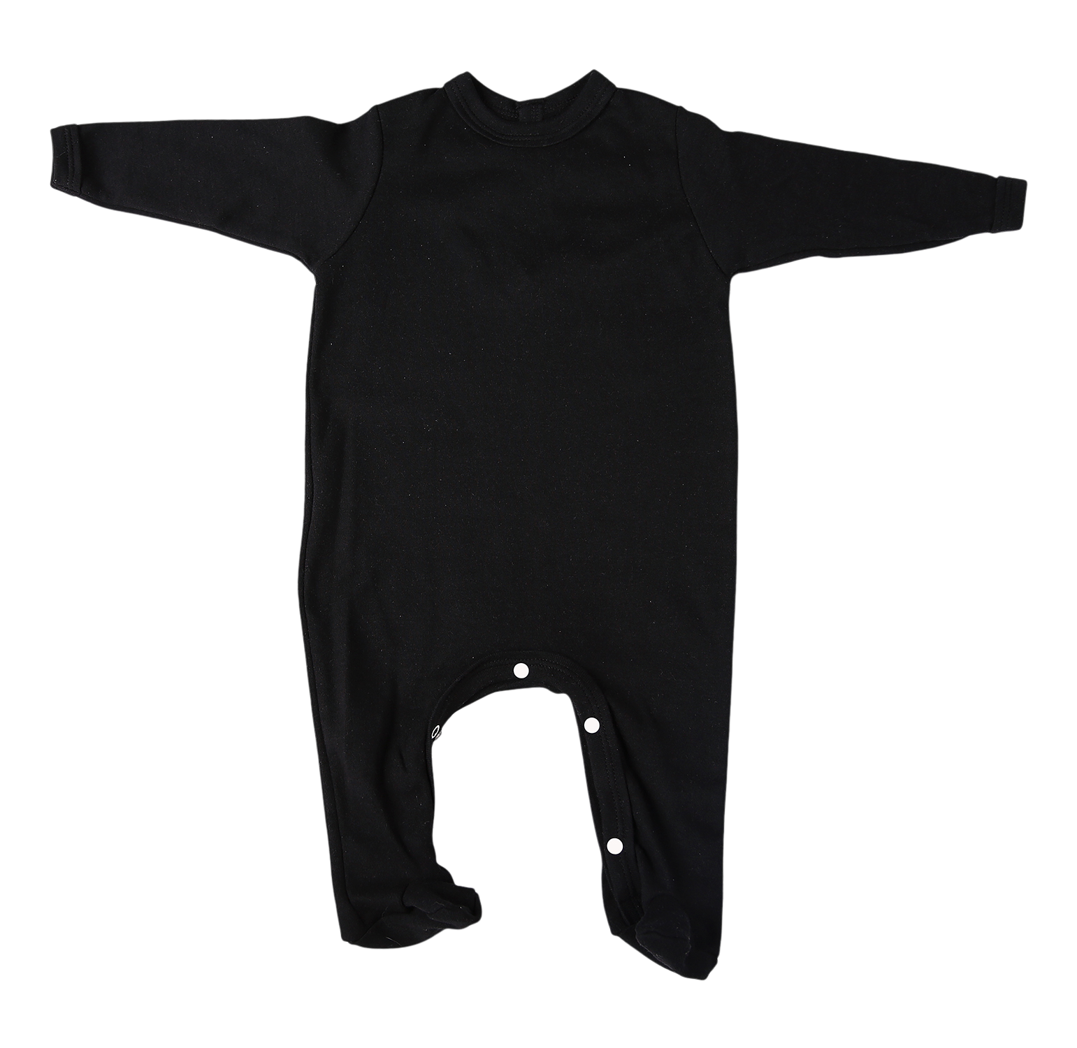 2-Pack Back-Fastening Black Blank Babygros Made From 100% Cotton - Little Lumps