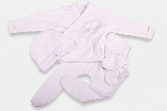 4 Piece Baby Bunny Layette Set - Little Lumps