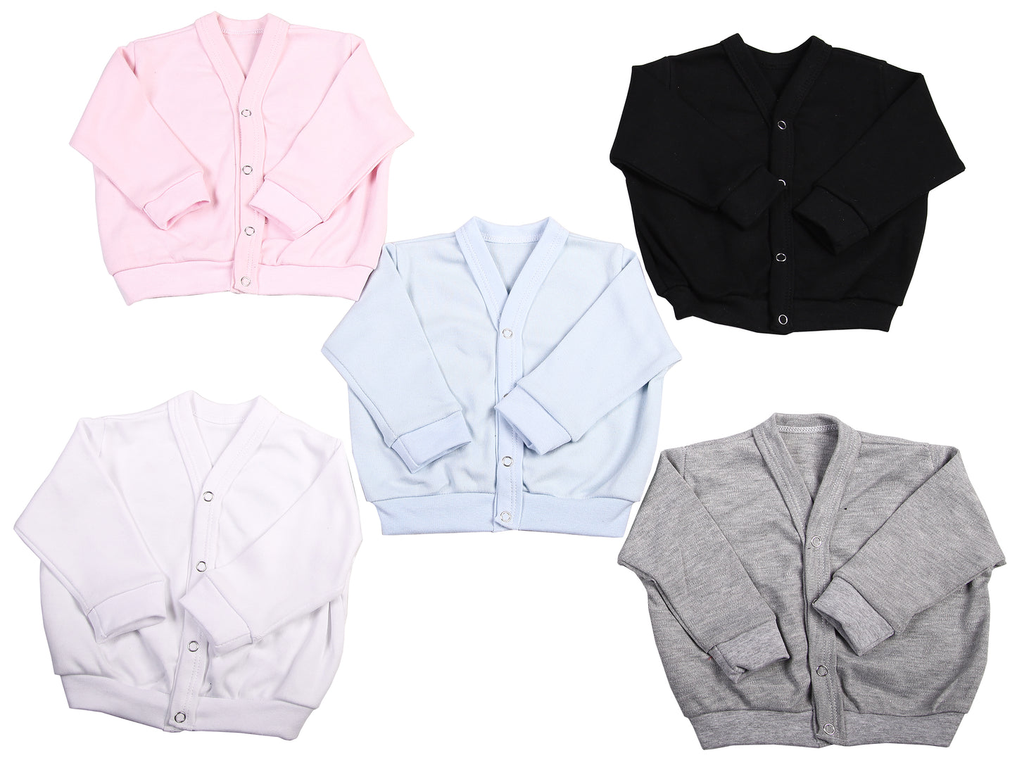 Long Sleeved Baby Cardigans  (2 Pack mixed colours) - Little Lumps