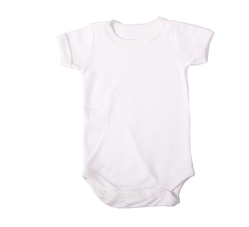 Crew neck baby onesie short sleeve - Little Lumps - 100% cotton - blanks