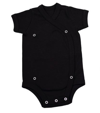 Cross-over Baby Onesie short sleeve - Little Lumps